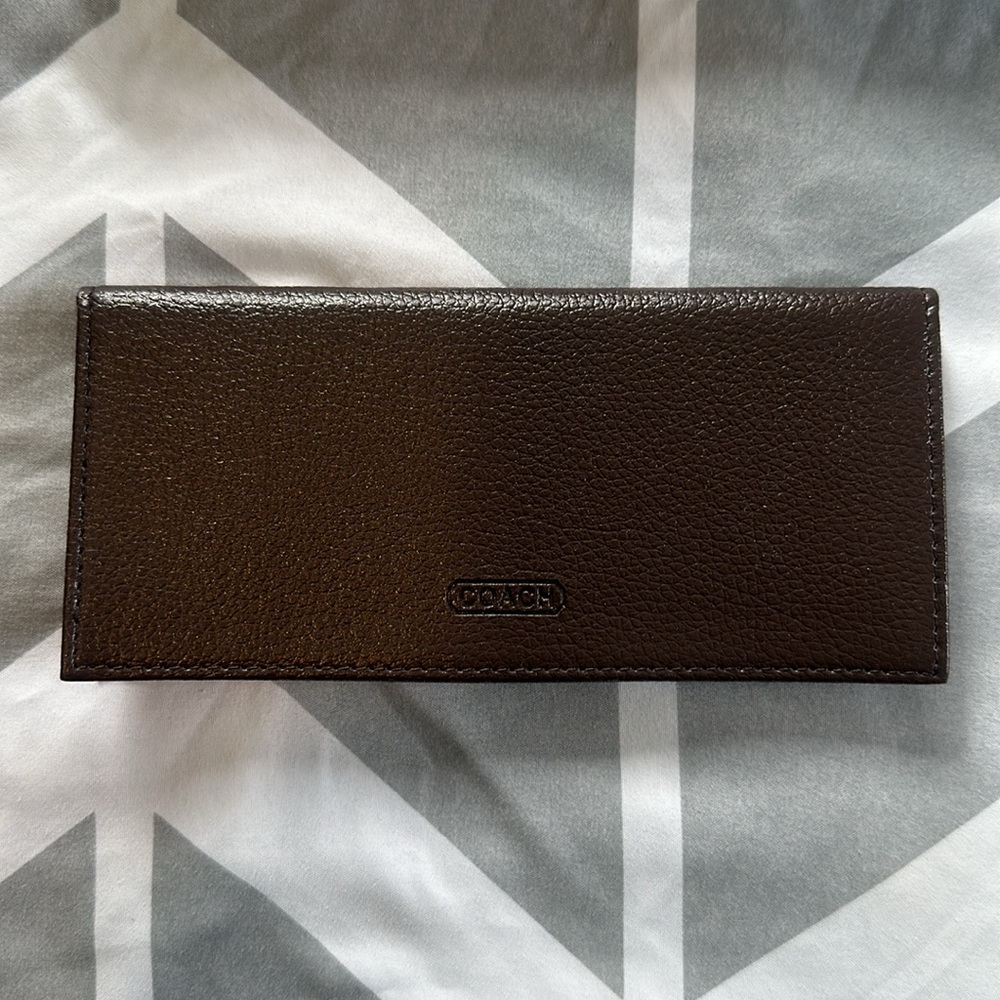 Coach Brown Leather Long Wallet
